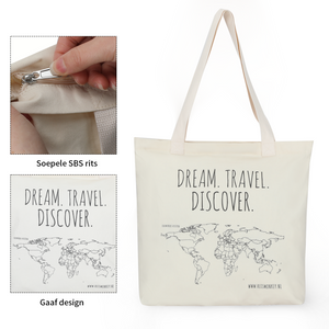 Katoenen tas 'Colour your world'