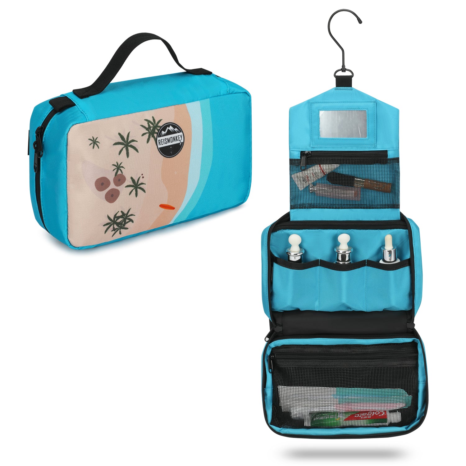 Toilettas om op te hangen, design 2025, 8 liter opbergruimte, wastas voor mannen en vrouwen, cosmeticatas, organizer, toilettas voor dames, make-uptas, geschikt voor grote en kleine cosmetica Toilettas om op te hangen, design 2025, 8 liter opbergruimte, wastas voor mannen en vrouwen, cosmeticatas, organizer, toilettas voor dames, make-uptas, geschikt voor grote en kleine cosmetica