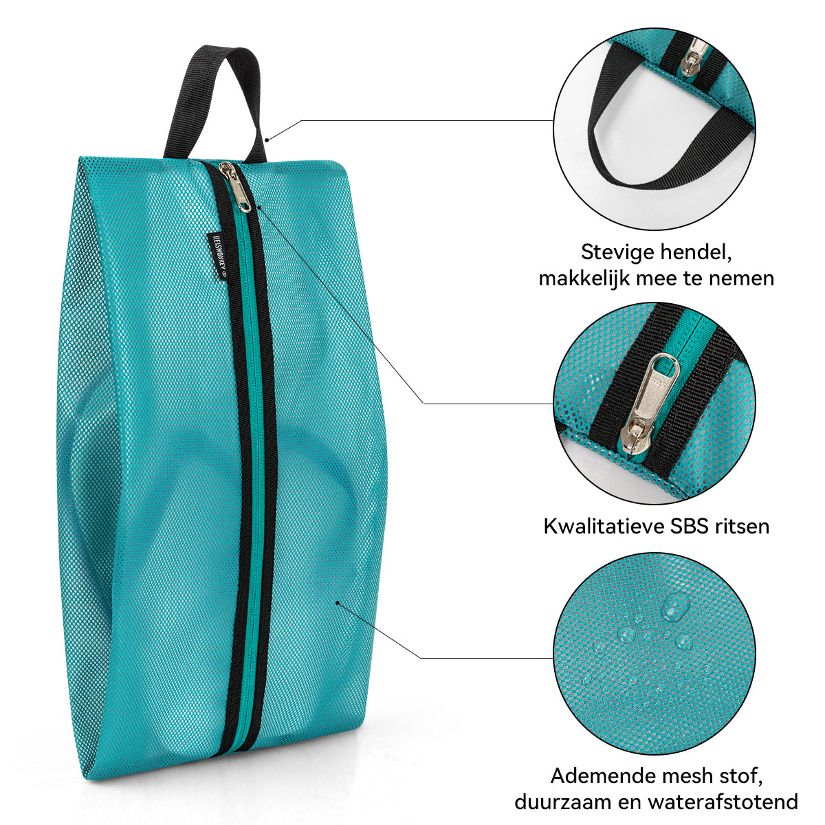 Coolzon Packing Cubes voor op reis, waterdichte handbagage, waszak Coolzon Packing Cubes voor op reis, waterdichte handbagage, waszak