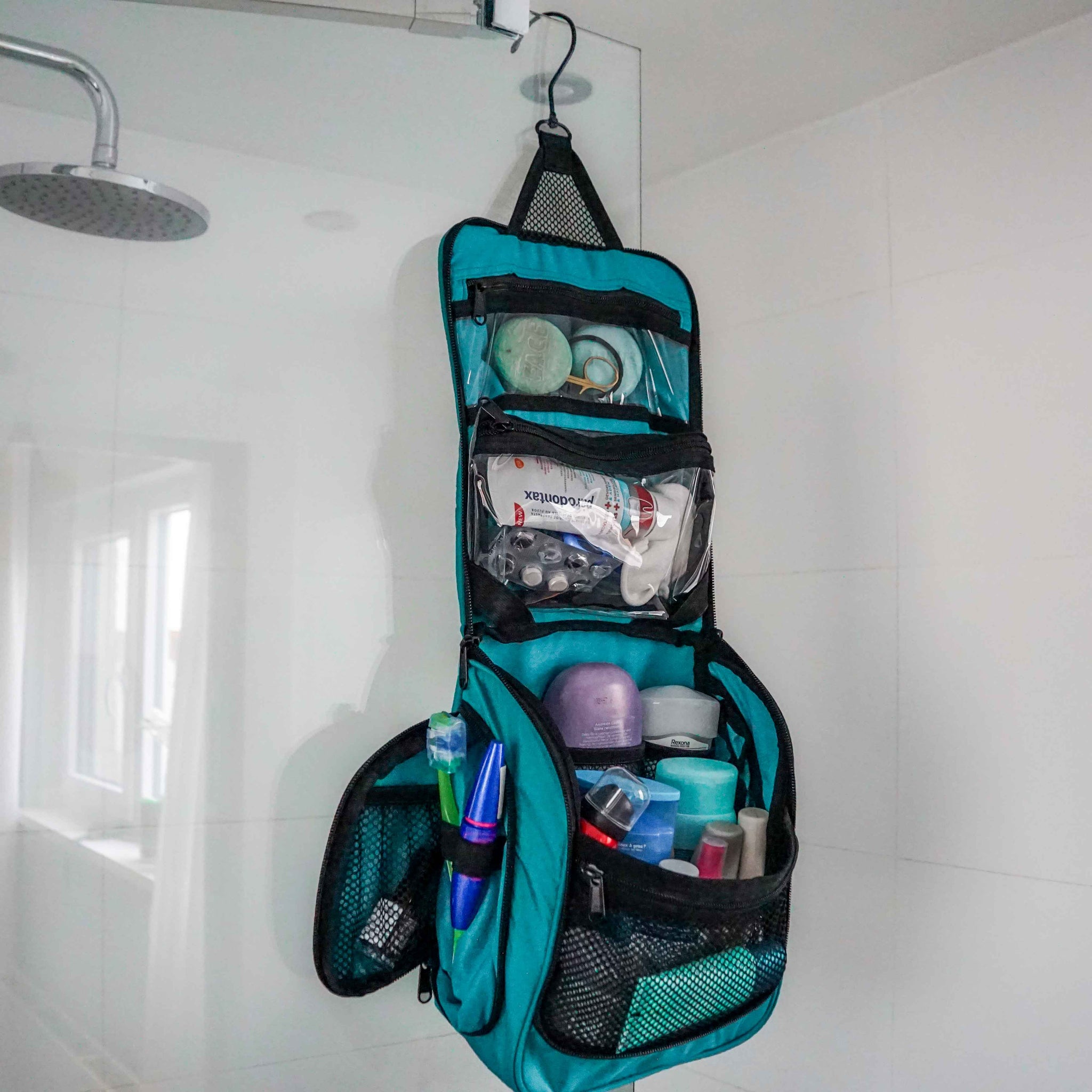 ZEACCT Toilettas om op te hangen, voor thuis, op reis of als make-uptas Geschikt voor mannen en vrouwen ZEACCT Toilettas om op te hangen, voor thuis, op reis of als make-uptas Geschikt voor mannen en vrouwen