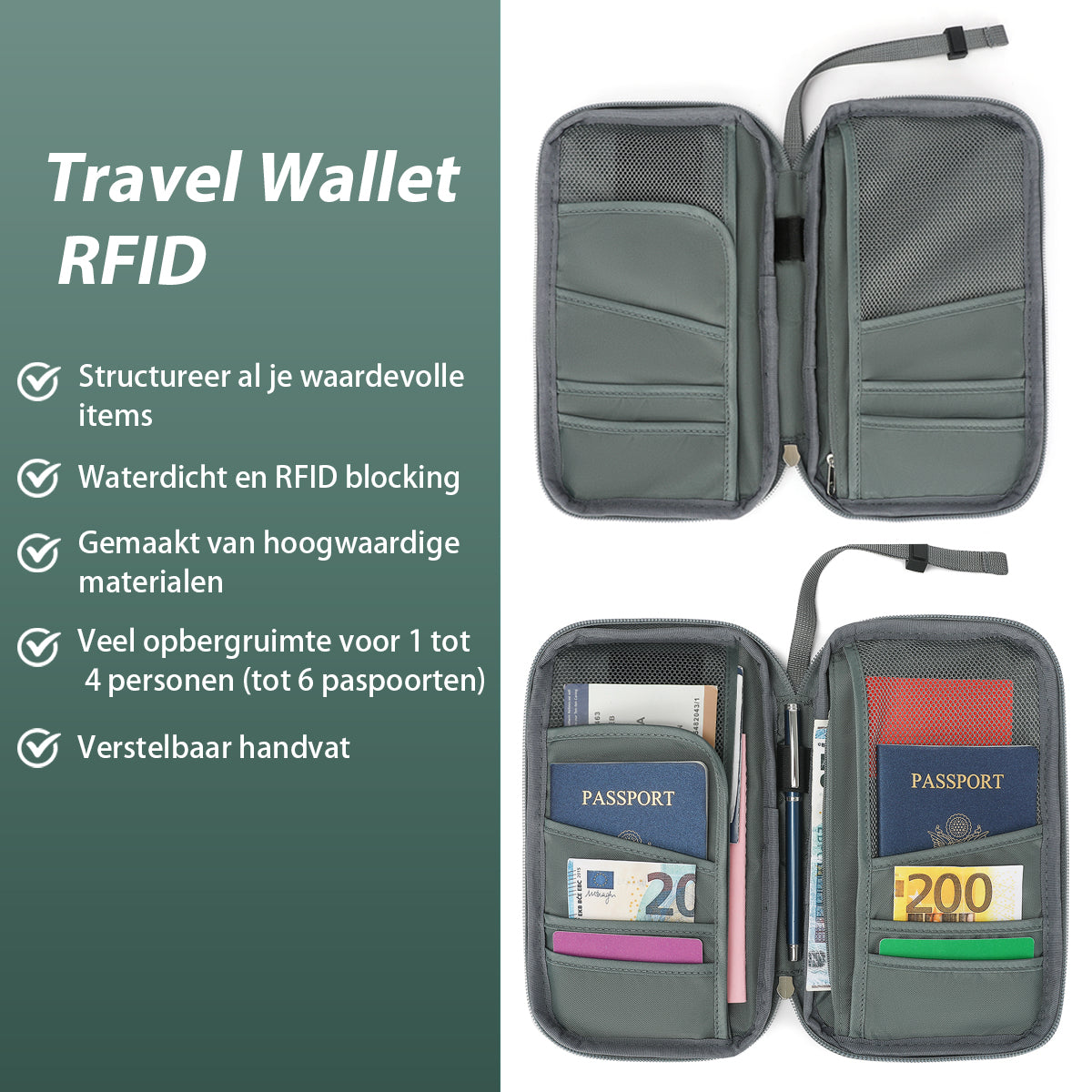 Reisportemonnee RFID